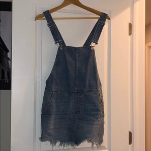 Free People Light was Denim Jumper Dress